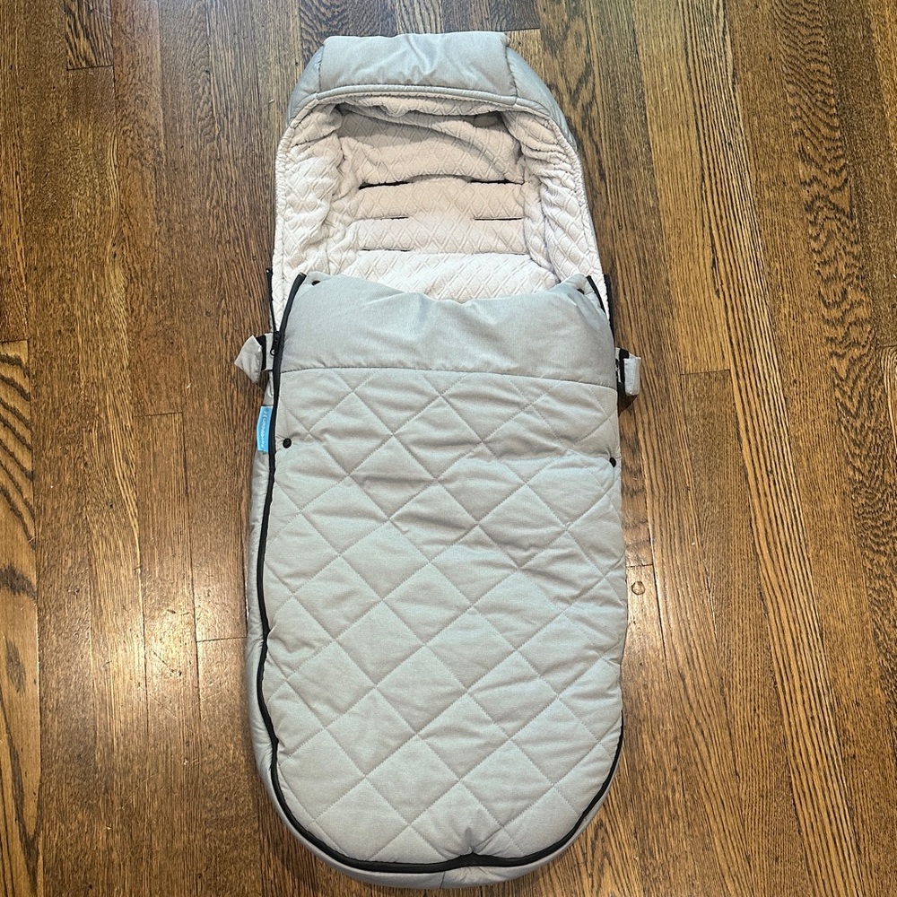 Uppababy Cozy Gray Quilted Kids Sleeping Bag for stroller